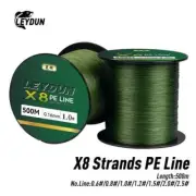 500m Micro Fishing Lines 8 Strands Braided PE Japan Smooth Multifilament Line