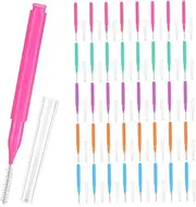 ERINGOGO 50Pcs Interdental Brushes for Compact for Oral Care Efficient Hygiene for Travel The Go Use