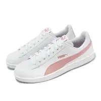 在飛比找momo購物網優惠-【PUMA】休閒鞋 Up 白 粉紅 小白鞋 皮革 復古 百搭