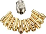 11PCS/Set Brass Drill Chuck Collet Bit Adapter 0.5mm-3.2mm For Dremel Tools