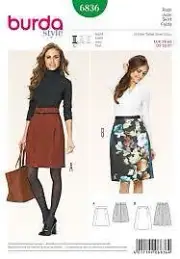 Burda Sewing Pattern 6836 Misses Skirts Size 10-20 Euro 36-46