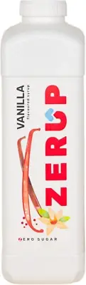 Zerup Zero Sugar Vanilla Flavoured Syrup 1L Bottles, Sugar Free Syrup, Vanill...