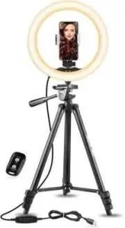UBeesize, 10" Selfie Ring Light with 50" Extendable Tripod Stand & Phone Holder