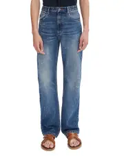 A. p.c. Relaxed Fit Jeans in Washed Indigo