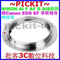在飛比找Yahoo!奇摩拍賣優惠-副廠Nikon轉EOS鏡頭轉接環(鋁+銅,尼康鏡頭F接環鏡頭