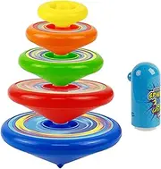 MUSISALY 1Set Tops for Manual Rotating Gyro to Enhance Hand Eye Coordination Interactive Fun for Boys Tops Launcher for Family Play