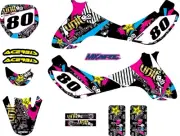 Full Custom Graphics Kit RUSH STYLE Suzuki JR 80 All years stickers decals