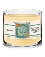 Courtside Market Harvest Collection Count Your Blessings Cafe Latte Soy Wax Candle