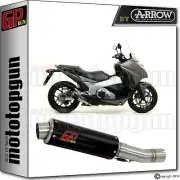 SILENCER GP GUN by ARROW STEEL BLACK HONDA NC 750 S 2014 14 2015 15 2016 16