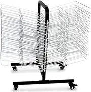 Art Drying Rack,Metal Art Work Storage Display Rack,Classroom Drying Rack,Space Saving Rack for Suitable for Drying Oil Paintings Art School and at Home(40-Layer Shelf)