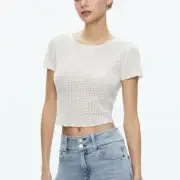 Alice and Olivia MARYAM PULLOVER white size XL New With Tags in packaging