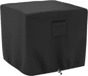 Durable Square Fire Pit Cover Fits for 26-28 Inch Gas Fire Table Waterproof a...