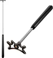 Sumind Retractable Pool Bridge Stick,Billiards Cue Stick Bridge with Removable Bridge Head and Wood Handle Billiards Pool Cue Accessory for Pool Cue Table