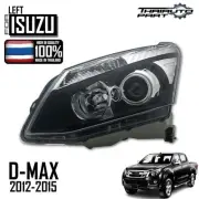 For Isuzu D-max 12-14 Left LH Front Headlamp Light Projector W/O Bulbs Black Rim