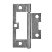 Pinnacle 100mm Zinc Plated Fixed Pin Non Mortise Hinge Single