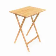 Folding Portable Outdoor Bamboo Picnic Table 2PC