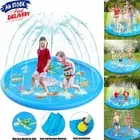 100/170CM Kids Splash Sprinkler Water Mat Play Pad Inflatable Spray Pool Toy AU