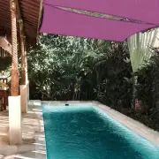 Sun Shade Sail 10x10Ft 97% UV Block Square Canopy Outdoor Patio Fuchsia