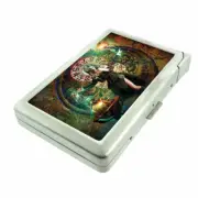 Steampunk Power Em2 Cigarette Case with Built in Lighter Metal Wallet