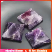 Natural Dream Amethyst Quartz Crystal Chakra Healing Orgonite Energy Pyramid US