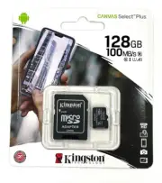 Kingston 128GB microSDXC Canvas Select Plus 100MB/s Read A1 Class 10 UHS-I