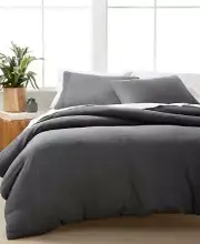 Calvin Klein Modern Cotton Jonas Twin Bedding Duvet,Heather Charcoal Size Twin