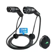 10m Portable Type 2 EV Charging Cable 22kW 32A 3 Phase EV Charger