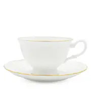 Twig New York Amelie Brushed Gold Tea Cup & Saucer