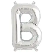 16" SILVER Letter B Mylar Foil Balloon 1 pc Party BackDrop Decorations Supply