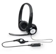 Logitech H390 USB Headset Adjustable,USB,2 Years Noise cancelling mic In-line au