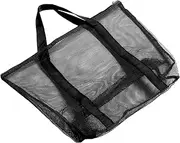 [DONFAMDS] Large Capacity Mesh Beach Tote Bag Transparent Single Shoulder Pouch for Shopping Travel and Beach Vacations Versatile Design with Expansive Storage Space