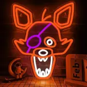 *FREE SHIP* FOXY Eyepatch NEON SIGN - Five Nights at Freddy's Plug-In USB