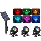3in1 Solar LED Pond Light RGB Underwater Lamp Garden Spotlight Submersible IP68
