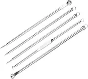 Ipetboom Treatment Kit 5pcs Blackhead Removal Pimple Vacuum Facial Cleansing Tool for Skin Includes Storage Case Mirr
