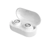 Bluephonic True Wireless Earbuds Bluetooth 5.0 HD Sound in Ear Totally Wireless Earphones Play Auto Pairing Sport Headset-White