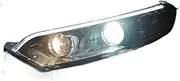 Automobile headlamp assembly, Car Styling Compatible For Ford Ecosport Headlights 2014-2017 Ecosport LED Headlight DRL Bi Xenon Lens High Low Beam Parking Fog(5000K,55W)