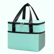 1pc Thicker Portable Thermal Ice Bag; Oxford Handle Lunch Box Bag; Outdoor Lunch Bag