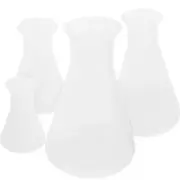 4 Pcs Flask Set Child Science Conical Flasks Laboratory Glassware