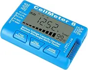COHEALI Battery Voltage Tester Digital LCD Capacity Checker for Li Ion Li Po Li Fe Nimh Portable Battery Testing Tool with Backlight Supports Lithium Batteries