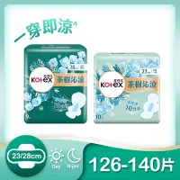 在飛比找Yahoo奇摩購物中心優惠-Kotex 靠得住 茶樹沁涼棉(涼感衛生棉) 23cm/28