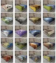 Ambesonne Scenery Print Flat Sheet Top Sheet Decorative Bedding 6 Sizes