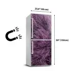 Magnet Sticker Refrigerator Wall wrap removable Peel & Stick Decal Pink fur