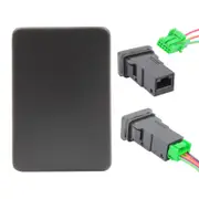 Switch Boss Green LED Push Switch fits Toyota Hilux (2015+) Prado 200 Series (2015+) - Blank (Momentary)