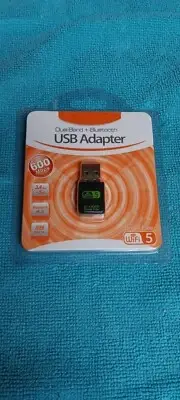 Dual Band + Bluetooth USB Adapter 600 Mbps