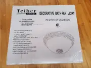 Craftmade TFV70L-AIORB Decorative Bath Fan/Light, 70CFM, 57dB, Oil Rubbed Bronze