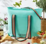 Fortnum & Mason Picnic Cooler Tote Insulated Bag- Eau De Nil NWT