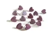 Pink Glitter Heart Scrapbook Brads