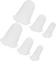 MOTHNUR 6pcs Protective Cap for Piping Tips Cupcake Protective Silicone Caps for Tips Kit Decorating Decorator Bag Baking Accessories for Frosting Baker Beginner Decoration Supply Decorate