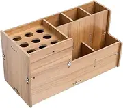 FRCOLOR Scissor Socket Hair Dryer Rack Barber Tool Box Hairstyling Comb Box Haircut Tool Storage Box Hairpins Pom Hairpins Hairbrush Cardigan Clip Tops Hairstyling Scissor Stand