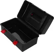 KOMBIUDA Plastic Gyro Organizer Compact Storage Box for Outdoor Gyros Black Portable Case